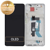 Xiaomi Poco X7 24095PCADG - LCD Displej + Dotykové Sklo + Rám (Silver) - 5600030O16P00 Genuine Service Pack