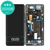 Motorola Edge 50 Ultra - LCD Displej + Dotykové Sklo + Rám (Forest Grey) OLED