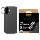 Ochranný kryt objektivu Hoops pro iPhone 17/16 Plus/16, Glitter Gold, PanzerGlass