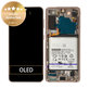 Samsung Galaxy S21 G991B - LCD Displej + Dotykové Sklo + Rám + Baterie (Violet) - GH82-27254B Genuine Service Pack