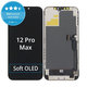 Displej Soft OLED pro iPhone 12 Pro Max, Dotykové sklo s rámem, DIAGNOSTIC