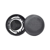 Náhradní Náušníky pro AKG Y500, Paměťová pěna + PU kůže, Černé, 1 pár