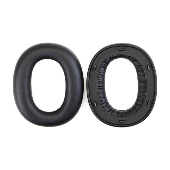 Náhradní Náušníky pro Edifier W860NB Pro, WH950NB, Paměťová pěna + PU kůže, Černé, 1 pár