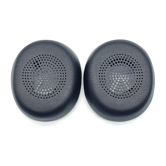 Náhradní Náušníky pro Jabra Evolve2 30, Paměťová pěna + PU kůže, Černé, 1 pár