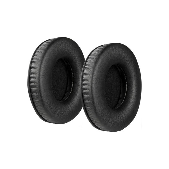 Náhradní Náušníky pro JBL Synchros E50BT, Paměťová pěna + PU kůže, Černé, 1 pár