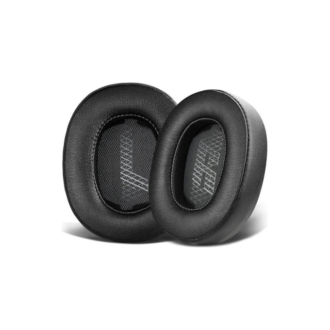 Náhradní Náušníky pro JBL Live 500BT, 500BTNC, Paměťová pěna + PU kůže, Černé, 1 pár