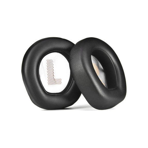 Náhradní Náušníky pro JBL Quantum Q200, Q300, Paměťová pěna + PU kůže, Černé, 1 pár