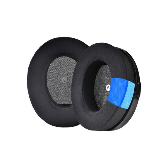 Náhradní Náušníky pro Kingston HyperX Cloud Orbit S, Paměťová pěna + PU kůže, Černé, Chladivý gel, 1 pár