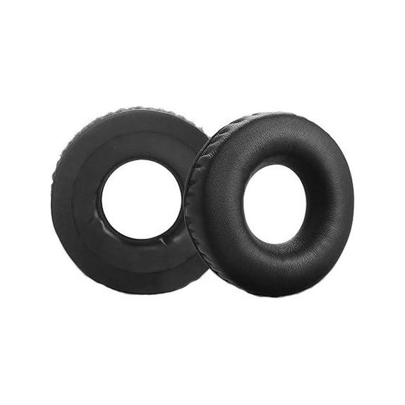 Náhradní Náušníky pro Sennheiser HD25, SP 25-1 II, PC150, Paměťová pěna + PU kůže, Černé, 1 pár