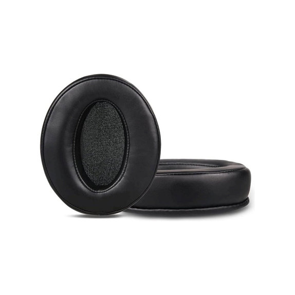Náhradní Náušníky pro Sennheiser HD4.50, HD450, Paměťová pěna + Kůže, Černé, 1 pár