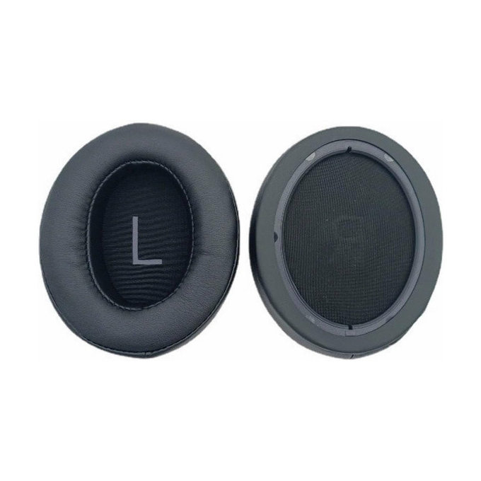 Náhradní Náušníky pro Sennheiser Momentum 3.0, Paměťová pěna + Kůže, Černé, 1 pár