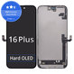 Displej Hard OLED pro iPhone 16 Plus, Dotykové sklo s rámem, FixPremium