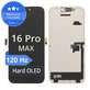 Displej Hard OLED 120Hz pro iPhone 16 Pro Max, Dotykové sklo s rámem, FixPremium