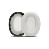 Náhradní Náušníky pro Sony WH-1000XM6, Paměťová pěna + PU kůže, Bílé, 1 pár