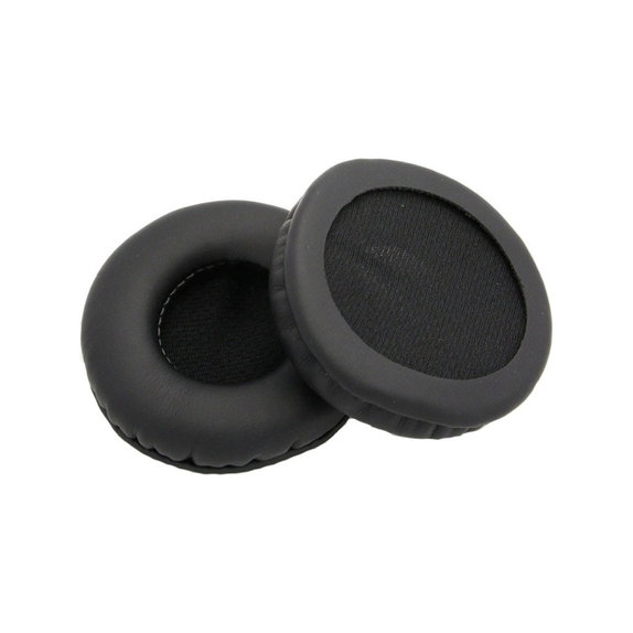 Náhradní Náušníky pro AKG K518, K518DJ, K81, K518LE, Paměťová pěna + PU kůže, Černé, 1 pár