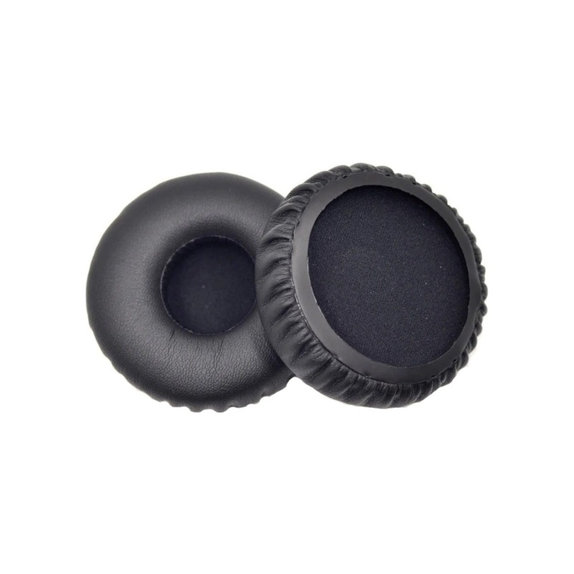 Náhradní Náušníky pro Jabra Revo, Paměťová pěna + PU kůže, Černé, 1 pár