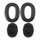 Náhradní Náušníky pro Sony MDR-1000X, WH-1000XM2, Paměťová pěna + PU kůže, Černé, 1 pár