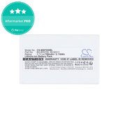Baterie pro Cipherlab 8300-L, Metrologic MK5502, 750mAh, Li-Ion, 3.7V, BA-80S700, HQ