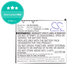 Baterie pro HP Compaq iPAQ rx3000, rx3115, rx3700, hx2110, hx2790, 1400mAh, Li-Ion, 3.7V, HSTNH-M03B-SS, HQ