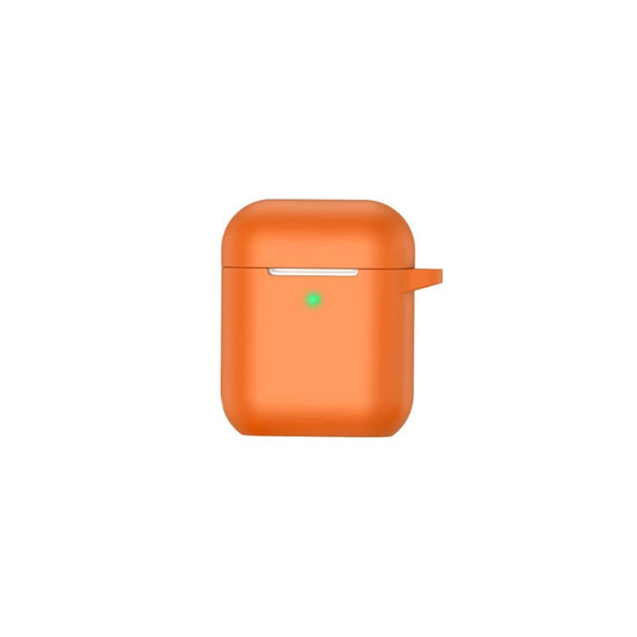 Silikonové pouzdro pro AirPods 1 a 2, oranžové