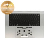 Horní rám klávesnice pro MacBook Pro 16" A2780 (2023), s klávesnicí US a baterií, Silver, 661-32190, Genuine Apple
