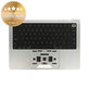 Horní rám klávesnice pro MacBook Pro 14", A2442 (2021), A2779 (2023), s klávesnicí US a baterií, Silver, 661-32211, Genuine Apple