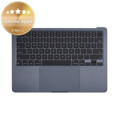 Horní rám klávesnice pro MacBook Air 13", A3113 (2024), s klávesnicí US a baterií, Midnight, 661-40230, Genuine Apple