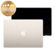 LCD displej pro MacBook Air 13", A3240 (2025), s předním sklem a krytem, Starlight, 661-50104, Genuine Apple