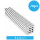 Neodymový válcový magnet N35, 5 x 3mm, 200ks