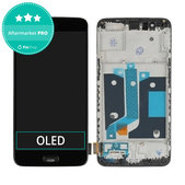 OnePlus 5 - LCD Displej + Dotykové Sklo + Rám (Black) TFT