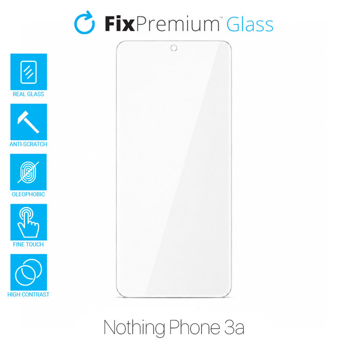 FixPremium Glass - Tvrzené sklo pro Nothing Phone (3a)