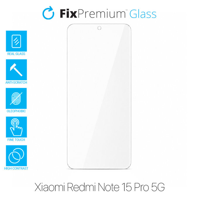 FixPremium Glass - Tvrzené sklo pro Xiaomi Redmi Note 15 Pro 5G