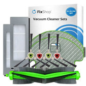 Sada náhradních dílů pro iRobot Roomba Combo 1138, Ecovacs Deebot Ozmo 930 (1x Hlavní kartáč, 2x Filtry, 2 páry Bočních kartáčů, 2x Mopovací utěrky)