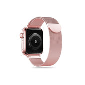 Řemínek Milaneseband pro Apple Watch 8 / 9 / 10 / 11 / SE (40 / 41 / 42 mm), Rose Gold, Tech-Protect