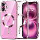 Pouzdro MagFlex MagSafe pro iPhone 16 Shiny Rose, Tech-Protect