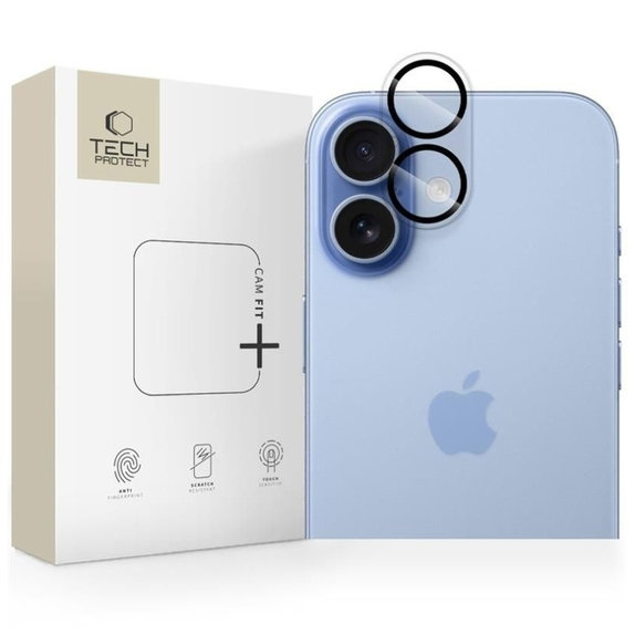 Ochrana kamery Cam Fit+ pro iPhone 17, čirá, Tech-Protect