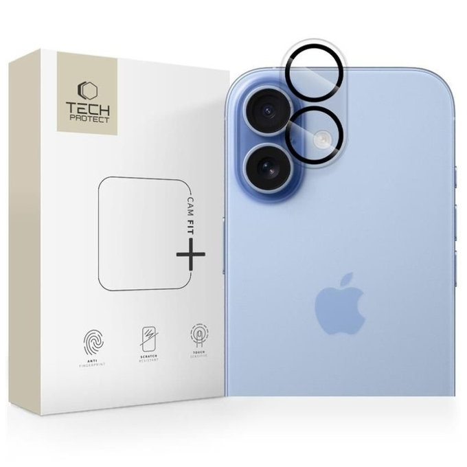 Ochrana kamery Cam Fit+ pro iPhone 17, čirá, Tech-Protect