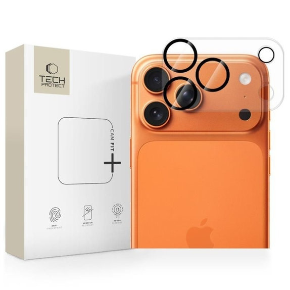 Ochrana kamery Cam Fit+ pro iPhone 17 Pro, čirá, Tech-Protect