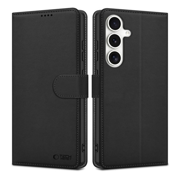 Pouzdro Wallet pro Samsung S25 FE, černá, Tech-Protect