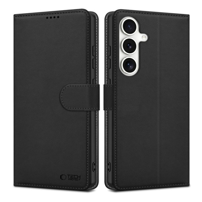 Pouzdro Wallet pro Samsung S25 FE, černá, Tech-Protect