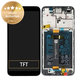 Huawei Y5p - LCD Displej + Dotykové Sklo + Rám + Baterie (Black) - 02353RJP Genuine Service Pack