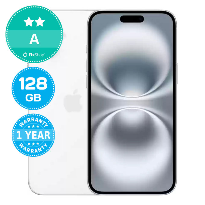Apple iPhone 16 White 128GB A Repasovaný