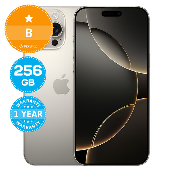 Apple iPhone 16 Pro Max Natural Titanium 256GB B Repasovaný