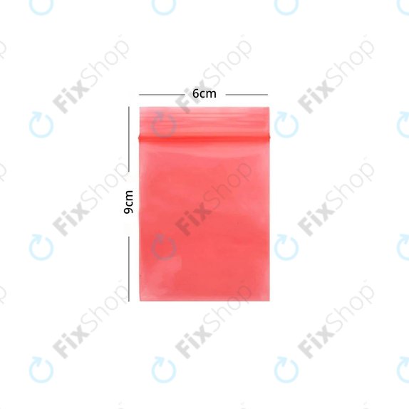 ESD Antistatický Uzavíratelný Sáček (Red) - 6x9cm 100ks