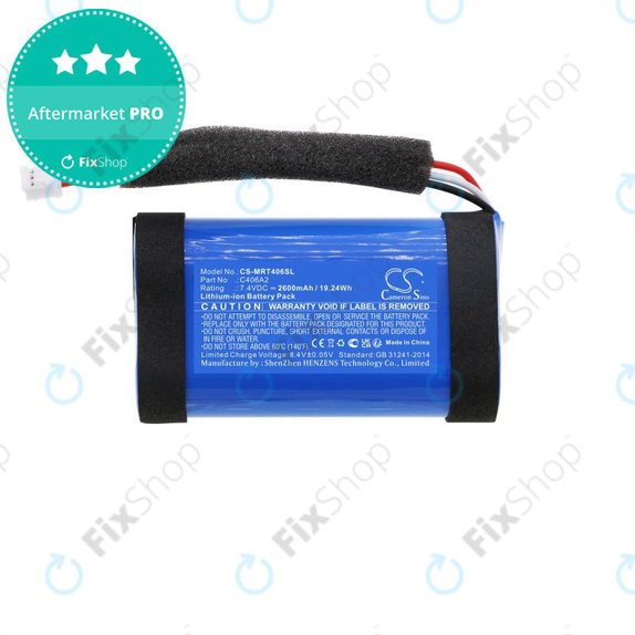 Baterie pro Marshall Emberton, 2600mAh, Li-Ion, 7.4V, C406A2, HQ