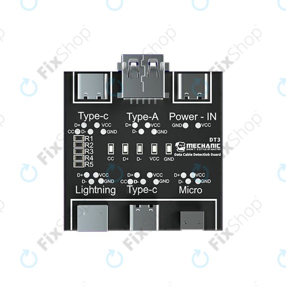 Mechanic DT3 - Tester Kabelů (Lightning, USB-C, microUSB)