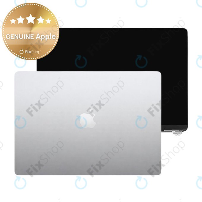 LCD displej pro MacBook Air 13", A3113 (2024), s předním sklem a krytem, Silver, 661-40279, Genuine Apple