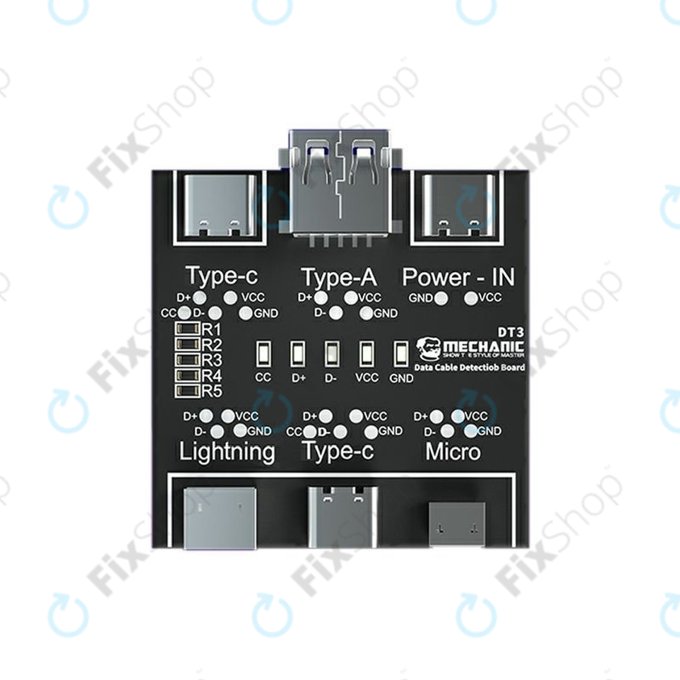 Mechanic DT3 - Tester Kabelů (Lightning, USB-C, microUSB)