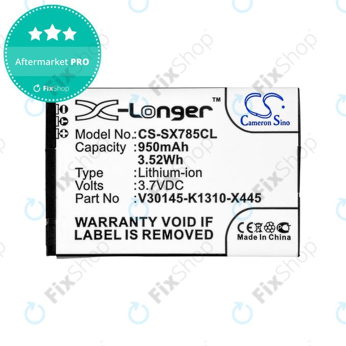Baterie pro Siemens Gigaset, Openstage, SL, 950mAh, Li-Ion, 3.7V, V30145-K1310-X445, HQ