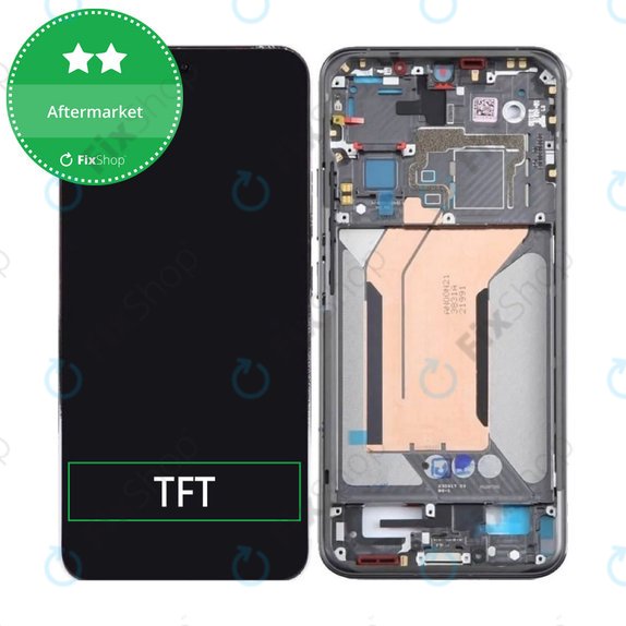 Xiaomi 14 23127PN0CC - LCD Displej + Dotykové Sklo + Rám (Black) TFT